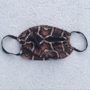 Snake Print Lycra Face Mask 😷🤎